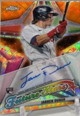Jarren Duran [Orange] Baseball Cards 2022 Topps Chrome Logofractor Future Stars Autographs Prices