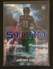 Jaxon Smith Njigba [Spectrum Blue] #BST-9 Football Cards 2023 Panini Absolute By Storm Prices