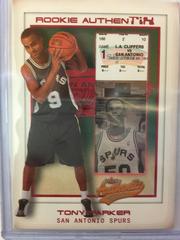 Tony Parker Basketball Cards 2001 Fleer Authentix Prices
