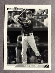 Nick Solak [Black & White] #96 Baseball Cards 2020 Bowman Heritage Prices