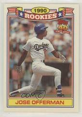 Jose Offerman #23 Baseball Cards 1991 Topps Glossy Rookies Prices