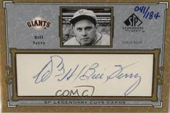 Bill Terry [Autographs] #C-BT Baseball Cards 2001 SP Legendary Cuts Signature Prices