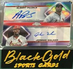 Jordan Walker, Albert Pujols [Red] Baseball Cards 2023 Topps Chrome Update Dual Autographs Prices