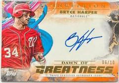 Bryce Harper [Orange] #IDG-BH Baseball Cards 2023 Topps Inception Dawn of Greatness Autographs Prices