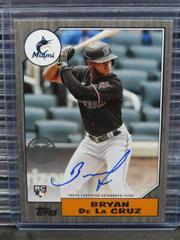 Bryan De La Cruz [Black] Baseball Cards 2022 Topps 1987 Autographs Prices
