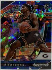 Anthony Edwards [Blue Ice] Basketball Cards 2020 Panini Prizm Draft Picks Prices