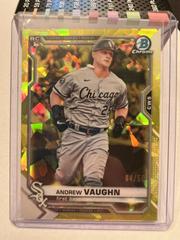 Andrew Vaughn [Yellow] #5 Baseball Cards 2021 Bowman Chrome Sapphire Prices