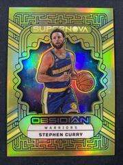 Stephen Curry [Yellow Flood] #4 Basketball Cards 2022 Panini Obsidian Supernova Prices