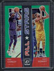 Mike Conley, Rudy Gobert [Green] #7 Basketball Cards 2021 Panini Donruss Optic All Stars Prices