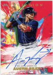 Austin Riley [Red] #AR Baseball Cards 2020 Topps Inception Rookies & Emerging Stars Autographs Prices