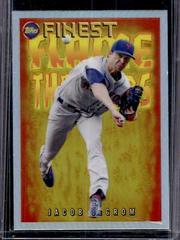 Jacob deGrom Baseball Cards 2022 Topps Finest Flashback Flame Throwers Prices