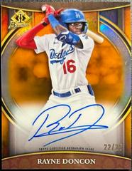 Rayne Doncon [Orange] #BIVA-RD Baseball Cards 2023 Bowman Chrome Invicta Autographs Prices