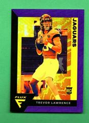 Trevor Lawrence [Purple] #FX-1 Football Cards 2021 Panini Chronicles Flux Rookies Prices
