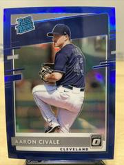 Aaron Civale [Blue] #88 Baseball Cards 2020 Panini Donruss Optic Prices