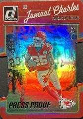 Jamaal Charles [Press Proof Silver Die Cut] Football Cards 2016 Panini Donruss Prices