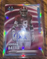 Jordan Battle [Autograph] Football Cards 2022 Bowman's Best University Neon Neophytes Prices