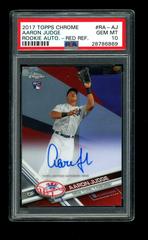 Aaron Judge [Red Refractor] #RA-AJ Baseball Cards 2017 Topps Chrome Rookie Autographs Prices