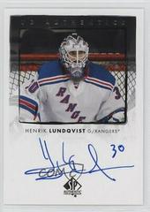 Henrik Lundqvist Hockey Cards 2022 SP Authentic UD Autographs Prices