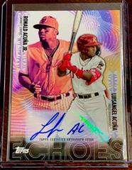 Luisangel Acuna, Ronald Acuna Jr. [Autograph] #PDE-2 Baseball Cards 2023 Topps Pro Debut Echoes Prices