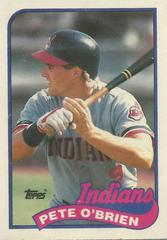 Pete O'Brien #88T Baseball Cards 1989 Topps Traded Prices