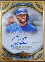 George Springer Baseball Cards 2022 Topps Transcendent Collection Autographs Prices