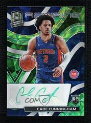 Cade Cunningham [Green] Basketball Cards 2021 Panini Spectra Aspiring Autographs Prices