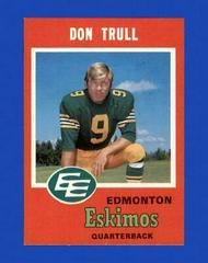 Don Trull Football Cards 1971 O Pee Chee CFL Prices