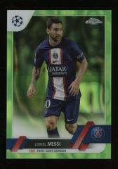 Lionel Messi [Neon Green Lava] #1 Soccer Cards 2022 Topps Chrome UEFA Club Competitions Prices