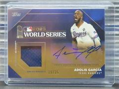 Adolis Garcia [Gold] #WSAR-AG Baseball Cards 2024 Topps World Series Champion Autograph Relic Prices