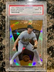 Mark McGwire [Mirror Gold] #49 Baseball Cards 1997 Pinnacle Certified Prices