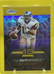 Kurt Warner [Gold Refractor] #60 Football Cards 2003 Topps Finest Prices