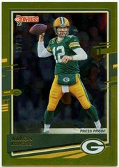 Aaron Rodgers [SP Gold Press Proof] Football Cards 2020 Panini Donruss Prices