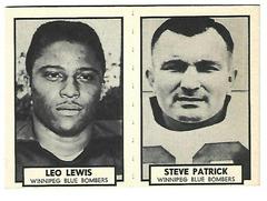 Leo Lewis, Steve Patrick Football Cards 1962 Topps CFL Prices