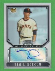 Tim Lincecum [Autograph Refractor] Baseball Cards 2007 Bowman Sterling Prices