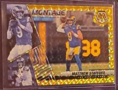 Matthew Stafford [Gold] #M-7 Football Cards 2022 Panini Mosaic Montage Prices