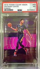 Anthony Davis [Purple] Basketball Cards 2015 Panini Clear Vision Prices