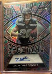 Zach Charbonnet #2 Football Cards 2023 Panini Spectra Rookie Autograph Neon Marble Prices