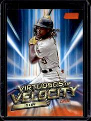 Oneil Cruz [Orange] Baseball Cards 2023 Stadium Club Virtuosos of Velocity Prices