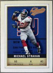 Michael Strahan #8 Football Cards 2002 Fleer Authentix Prices