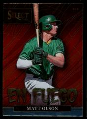 Matt Olson #EF15 Baseball Cards 2022 Panini Select En Fuego Prices