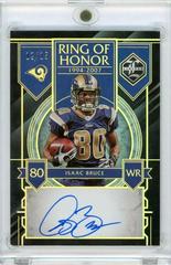 Isaac Bruce #18 Football Cards 2023 Panini Limited Ring of Honor Autograph Prices