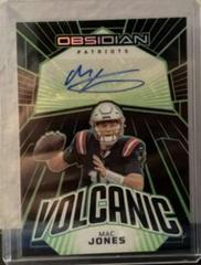 Mac Jones [Electric Etch Green] #7 Football Cards 2023 Panini Obsidian Volcanic Signature Prices