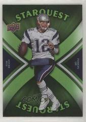 Tom Brady [Rainbow Green] Football Cards 2008 Upper Deck Starquest Prices
