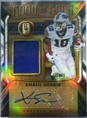 Khalil Shakir [White Gold] #3 Football Cards 2023 Panini Gold Standard Good as Jersey Autographs Prices