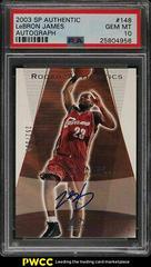 LeBron James [Autograph] Basketball Cards 2003 SP Authentic Prices