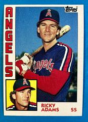 Ricky Adams #487 Baseball Cards 1984 Topps Prices