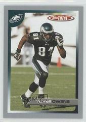 Terrell Owens [Silver] #7 Football Cards 2005 Topps Total Prices