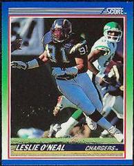 Leslie O'Neal #8 Football Cards 1990 Panini Score Prices