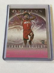 Amen Thompson [Pink] #9 Basketball Cards 2023 Panini Origins Taking the Leap Prices