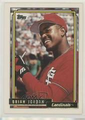 Brian Jordan [Gold] #58T Baseball Cards 1992 Topps Traded Prices